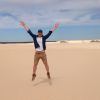 Nursing student Jon DeLaine visiting Mungo National Park